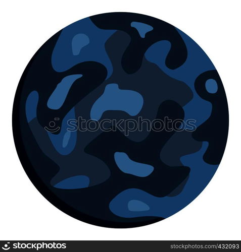 Small planet icon flat isolated on white background vector illustration. Small planet icon isolated
