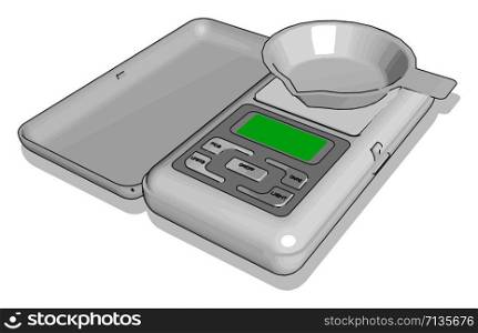 Small scales, illustration, vector on white background.