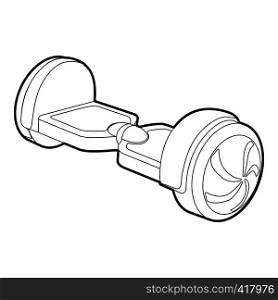 Small segway icon. Outline illustration of small segway vector icon for web. Small segway icon, outline style