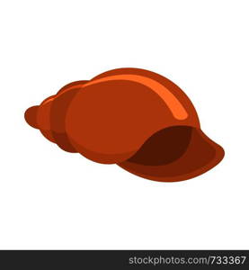 Small shell icon. Flat illustration of small shell vector icon for web. Small shell icon, flat style
