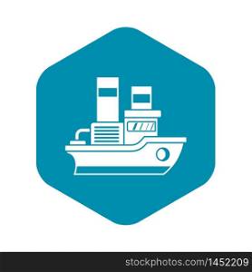 Small ship icon. Simple illustration of small ship vector icon for web. Small ship icon, simple style