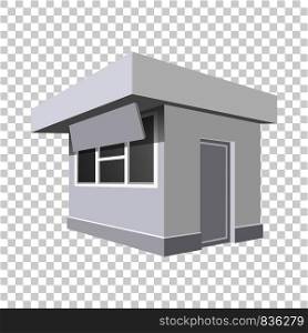 Small shop mockup. Realistic illustration of small shop vector mockup for on transparent background. Small shop mockup, realistic style