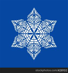 Small snowflake icon. Simple illustration of small snowflake vector icon for web. Small snowflake icon, simple style
