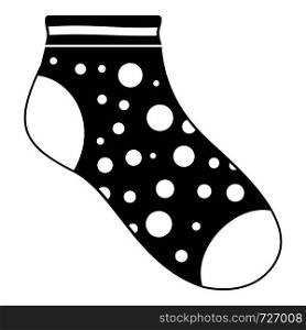 Small sock icon. Simple illustration of small sock vector icon for web. Small sock icon, simple style