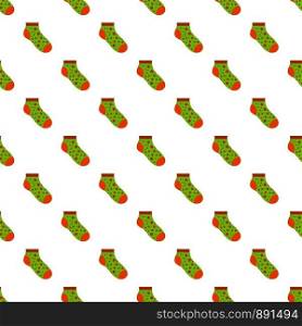 Small sock pattern seamless vector repeat for any web design. Small sock pattern seamless vector