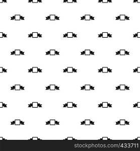 Small square banner pattern seamless in simple style vector illustration. Small square banner pattern vector