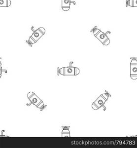 Small submarine icon. Outline illustration of small submarine vector icon for web design isolated on white background. Small submarine icon, outline style