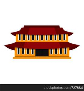 Small temple icon. Flat illustration of small temple vector icon for web. Small temple icon, flat style