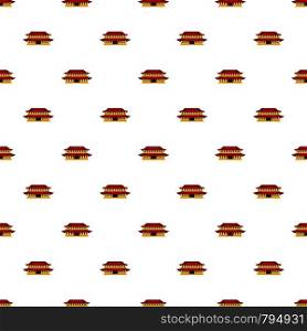 Small temple pattern seamless vector repeat for any web design. Small temple pattern seamless vector