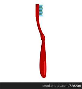 Small toothbrush icon. Flat illustration of small toothbrush vector icon for web. Small toothbrush icon, flat style