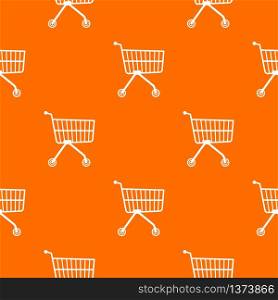 Small trolley pattern vector orange for any web design best. Small trolley pattern vector orange