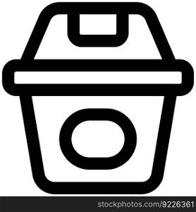 Small waste basket for dumping paper
