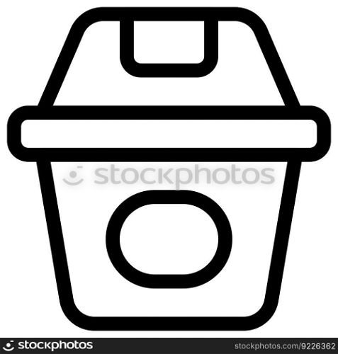 Small waste basket for dumping paper