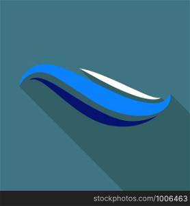 Small wave icon. Flat illustration of small wave vector icon for web. Small wave icon, flat style