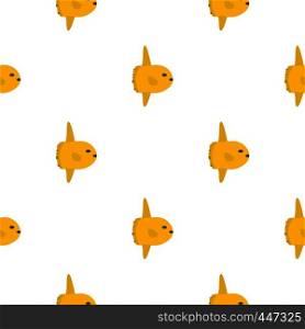 Small yellow fish pattern seamless for any design vector illustration. Small yellow fish pattern seamless