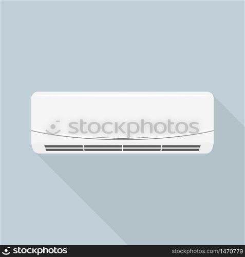 Smart air conditioner icon. Flat illustration of smart air conditioner vector icon for web design. Smart air conditioner icon, flat style