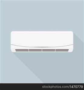 Smart air conditioner icon. Flat illustration of smart air conditioner vector icon for web design. Smart air conditioner icon, flat style