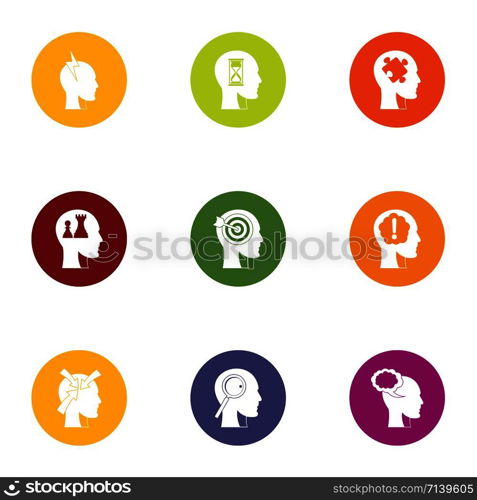 Smart choice icons set. Flat set of 9 smart choice vector icons for web isolated on white background. Smart choice icons set, flat style