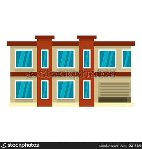 Smart city house icon. Flat illustration of smart city house vector icon for web design. Smart city house icon, flat style