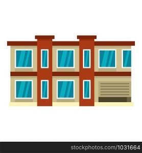 Smart city house icon. Flat illustration of smart city house vector icon for web design. Smart city house icon, flat style