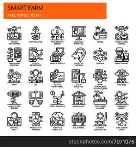 Smart Farm , Thin Line and Pixel Perfect Icons