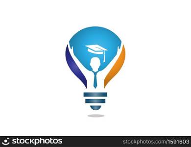 Smart graduate education logo design inspiration