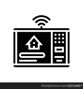 smart home hub glyph icon vector. smart home hub sign. isolated symbol illustration. smart home hub glyph icon vector illustration