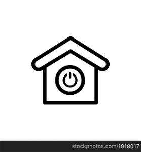 smart home line icon