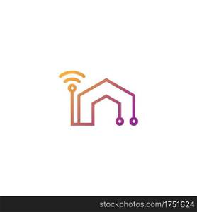 Smart Home logo icon design concept illustration