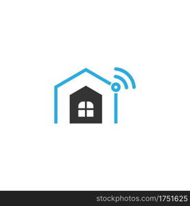Smart Home logo icon design concept illustration