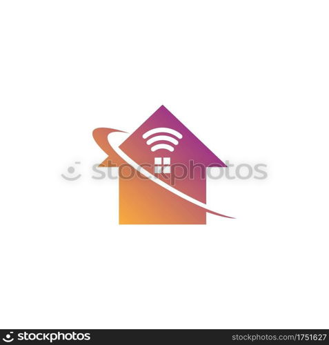 Smart Home logo icon design concept illustration