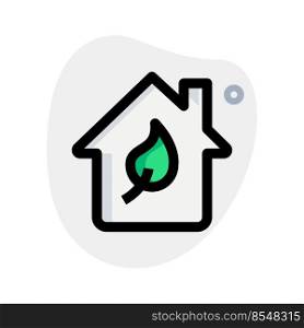 Smart home modern Eco services isolated on a white background