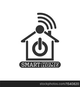 SMART HOME. Simple vector icon isolated on a white background for websites, apps, logos, logos and labels
