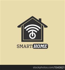 SMART HOME. Simple vector icon isolated on a white background for websites, apps, logos, logos and labels