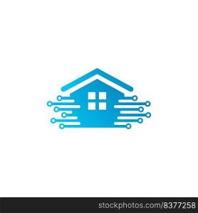 smart house logo design template