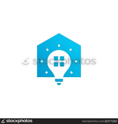 smart house logo design vector