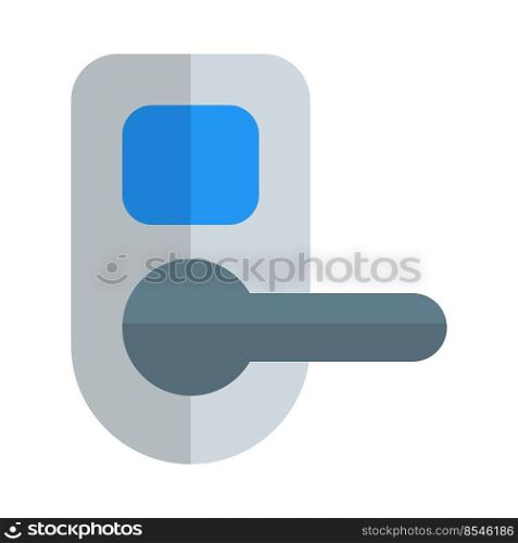Smart lock with handle isolated on a white background