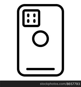 Smart phone case icon outline vector. Mobile cover. Protect device. Smart phone case icon outline vector. Mobile cover
