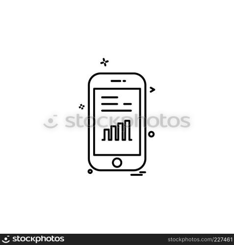 Smart phone icon design vector 