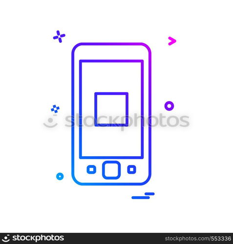 Smart phone icon design vector