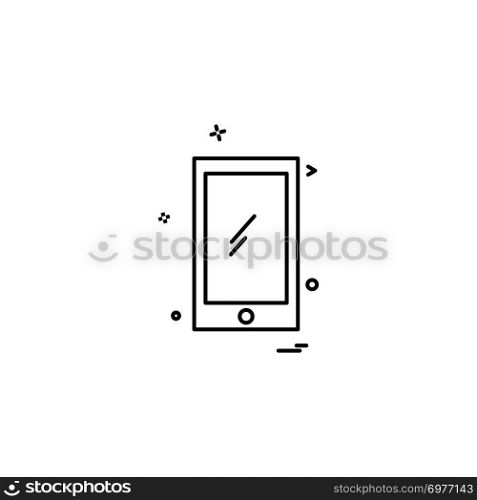 Smart phone icon design vector 