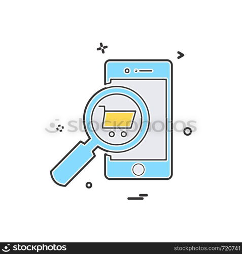 Smart phone icon design vector