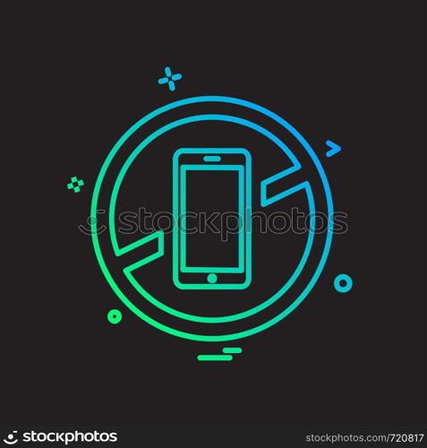 Smart phone icon design vector