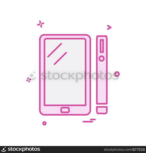 Smart phone icon design vector