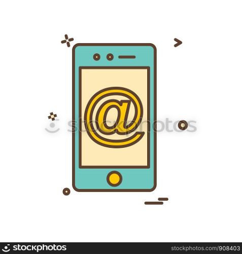 Smart phone icon design vector
