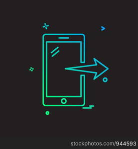 Smart phone icon design vector