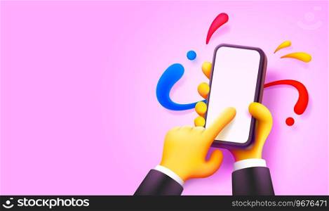 Smart phone touch screen, hold gadget product. Vector illustration. Smart phone touch screen, hold gadget product. Vector