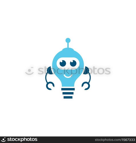 Smart robot symbol vector icon illustration design