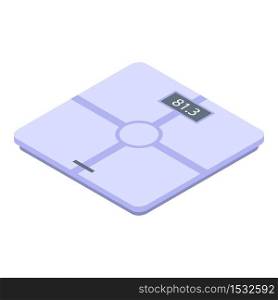 Smart scales icon. Isometric of smart scales vector icon for web design isolated on white background. Smart scales icon, isometric style