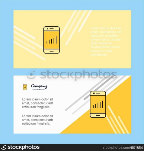 Smartphone abstract corporate business banner template, horizontal advertising business banner.